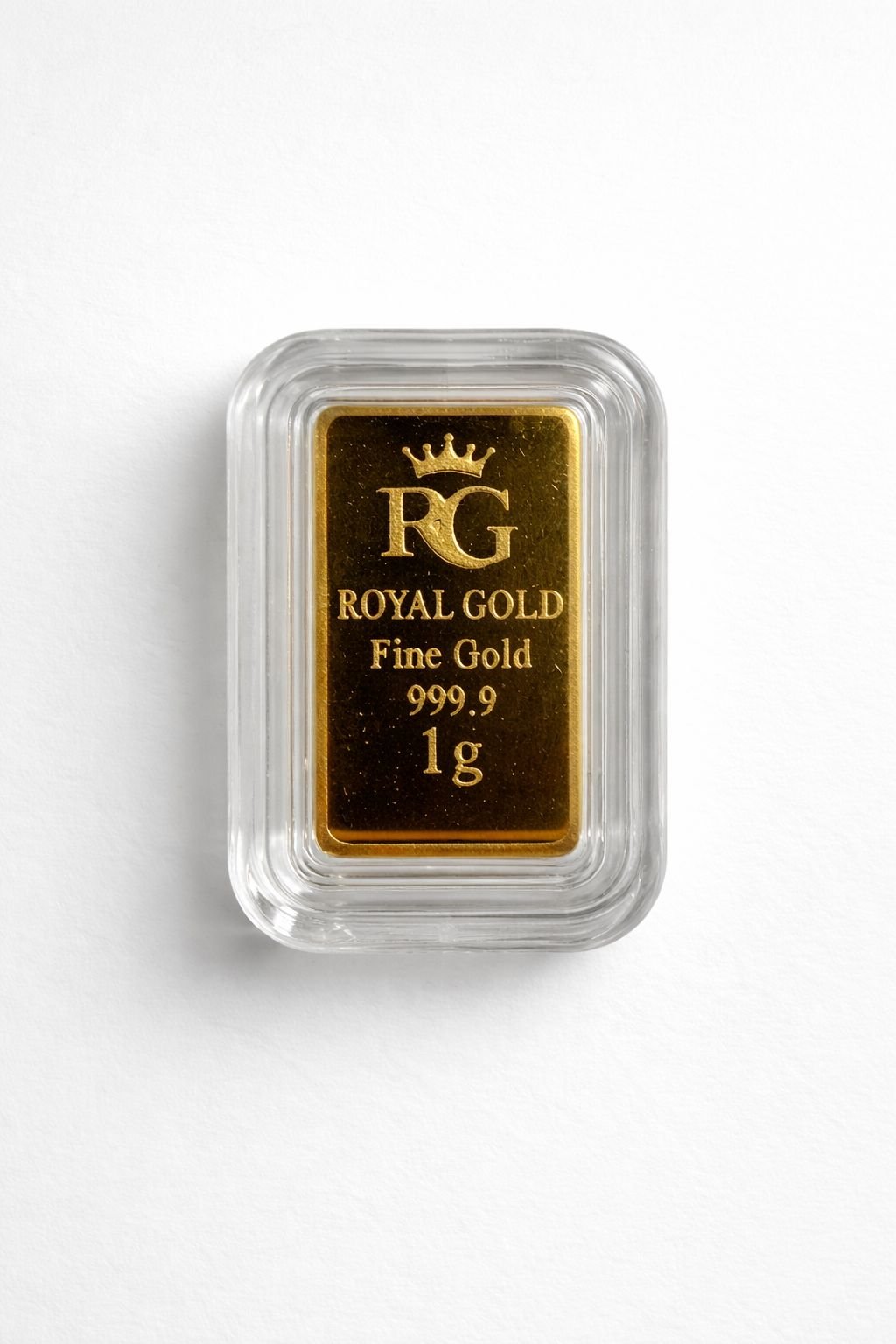 1 g Feingoldbarren Royal Gold (RG) – 999,9 Feingold – Anlagegold
