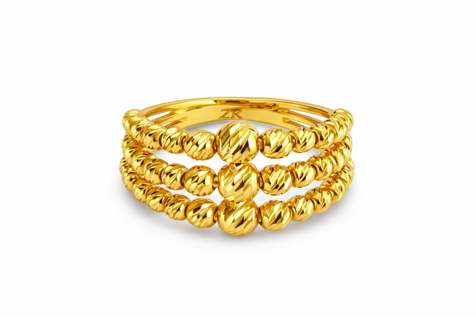Dorika Ring aus 22 Karat Gold model02