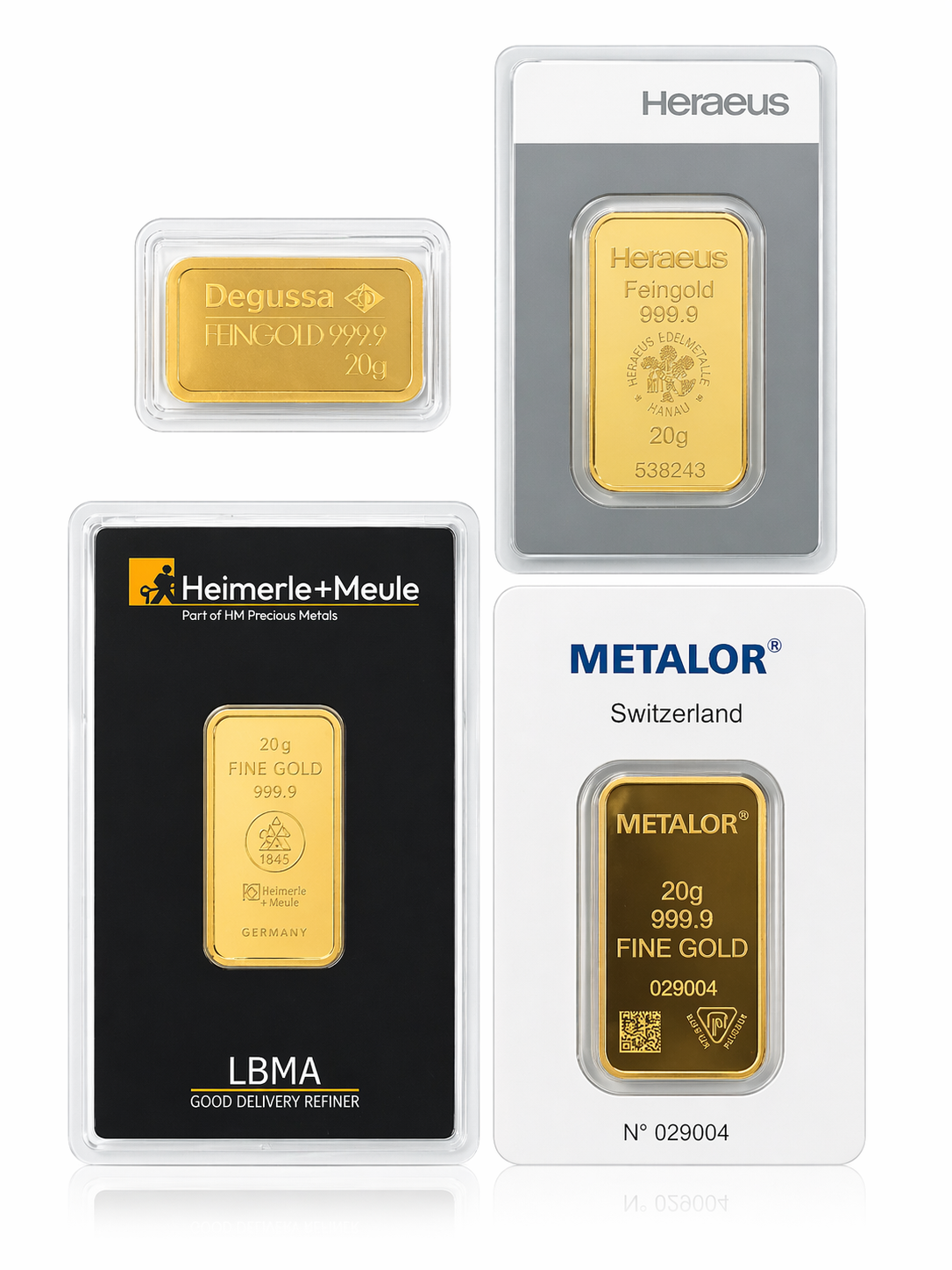 20 g Goldbarren – Diverse Hersteller | Feingold 999,9