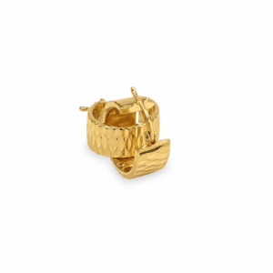22K Gold Ohrringe – 3,32 g, Ø 10 mm, 6 mm breit