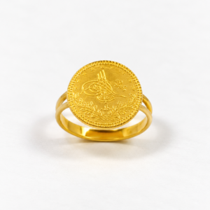 Münzring aus 22 Karat Gold – ca. 4,62 g – Ringgröße 56