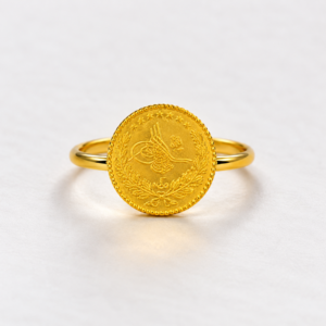 Münzring aus 22 Karat Gold – ca. 2,3 g – Ringgröße 53