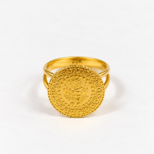 Münzring aus 22 Karat Gold – ca. 5,1 g – Ringgröße 57