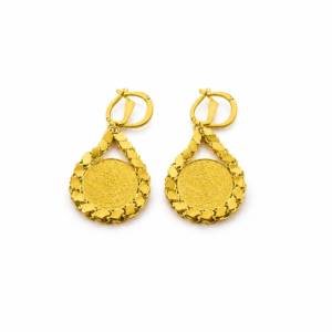 Münz-Ohrringe aus 22 Karat Gold – 12,09 g – 30 × 26 mm