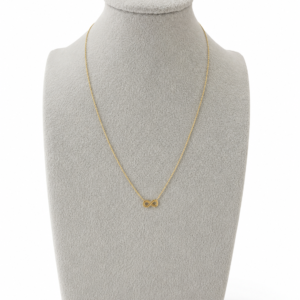 Unendlichkeits-Kette aus 14 Karat Gold – 1,82 g – 42 cm