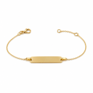14 Karat Kinder-Gravurarmband aus Gold – 1,09 g