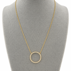 Kreis-Kette aus 14 Karat Gold – 3,37 g – 45 cm