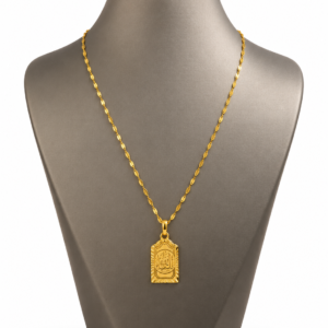 22 Karat Goldkette mit 21 Karat Allah Anhänger – 2,24 g – 45 cm – 916 Gold