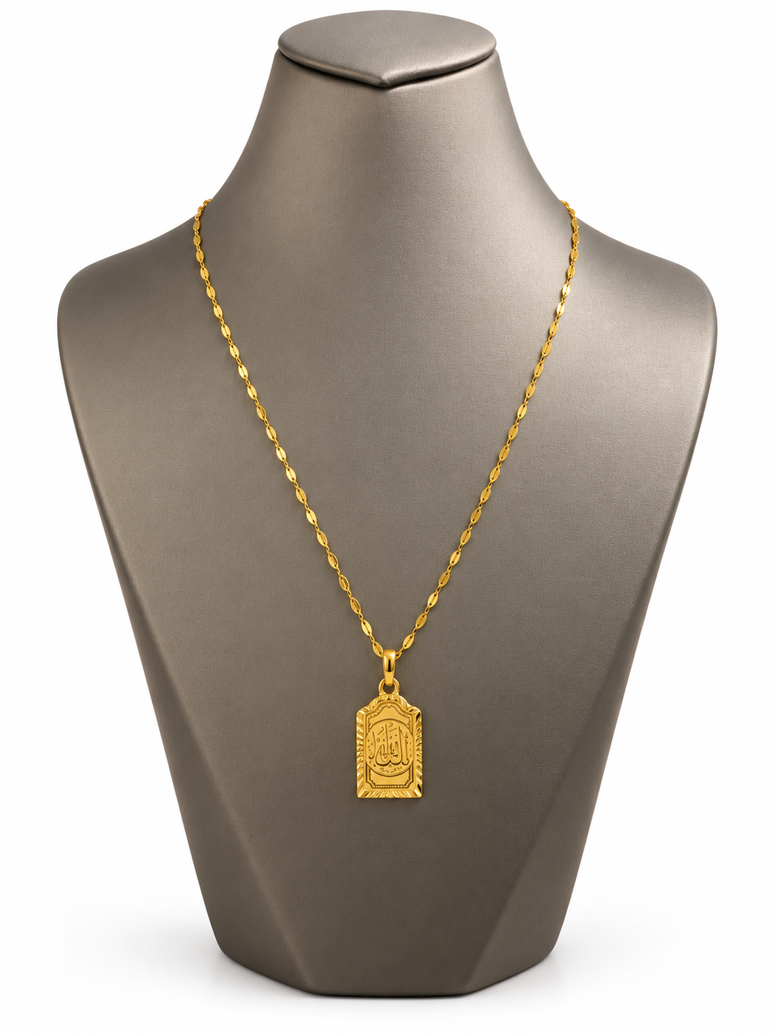 22 Karat Goldkette mit 21 Karat Allah Anhänger – 2,24 g – 45 cm – 916 Gold
