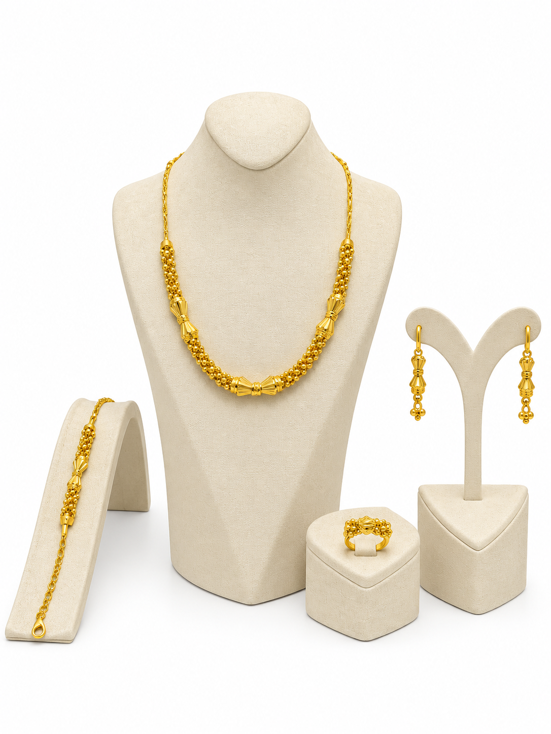 22 Karat Gold Schmuckset – 42,28 g – 4-teilig