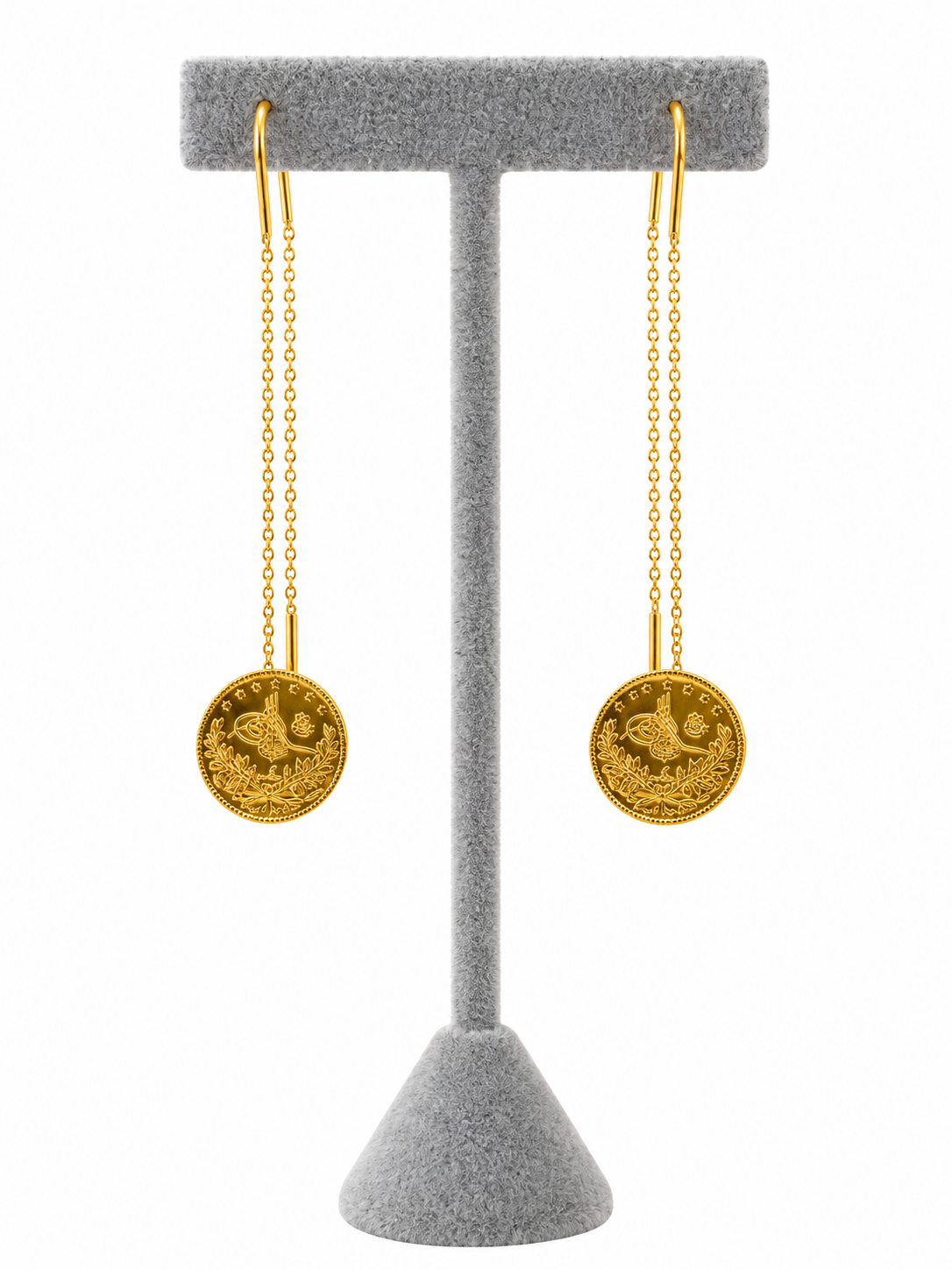 22 Karat Yarim Reşat Goldmünzen Ohrringe – 8,69 g | 916 Gold